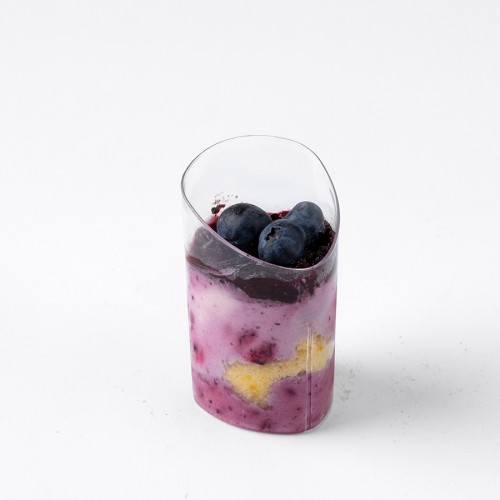 Blueberry Cheese Dessert Glass